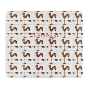 Rooster Weathervane Thunder_Cove Cutting Board