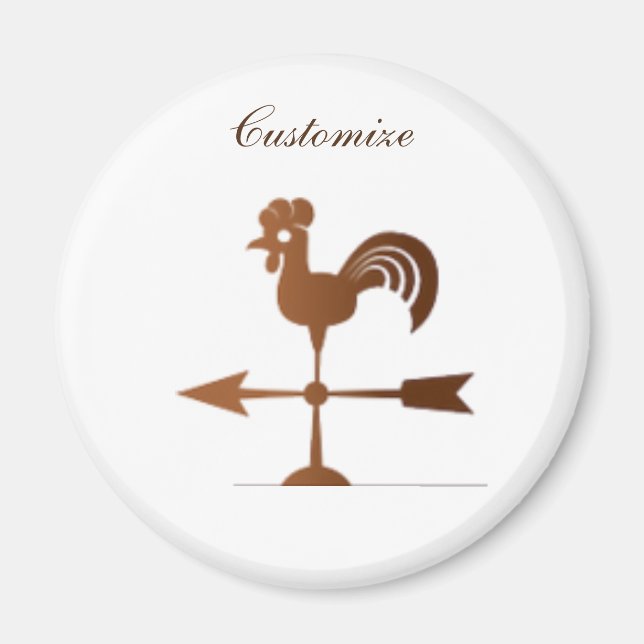 Rooster Weathervane Thunder_Cove Magnet (Front)