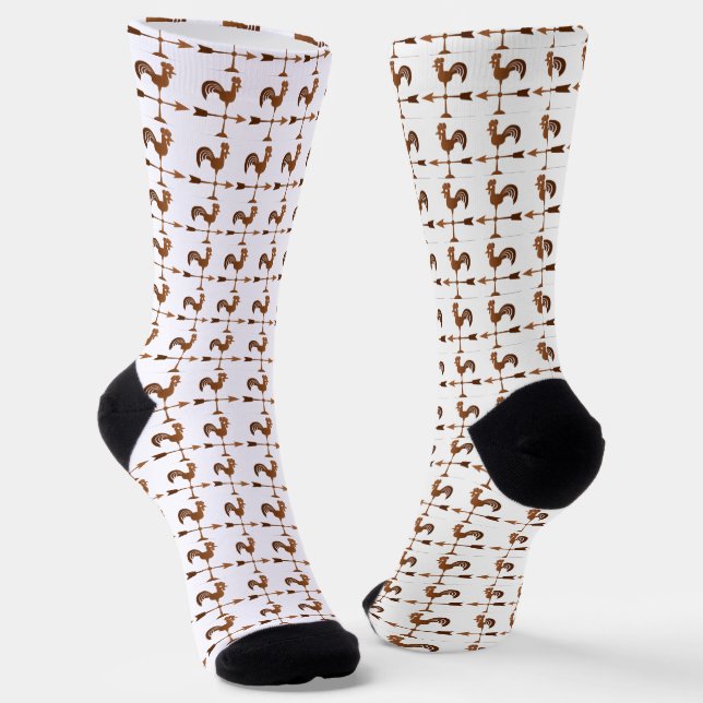 Rooster Weathervane Thunder_Cove Socks (Angled)
