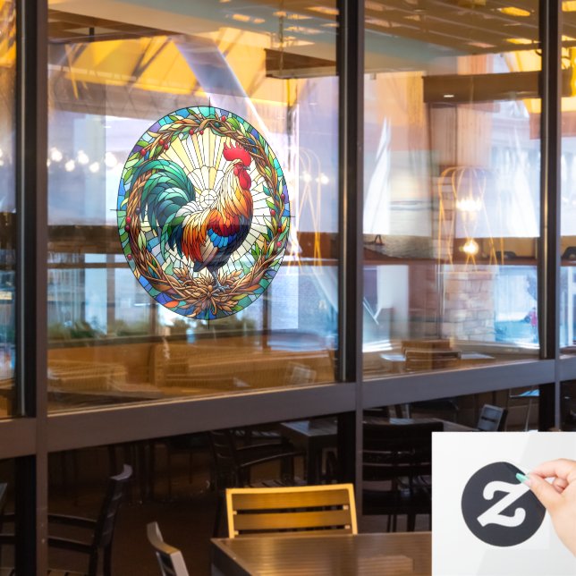 Rooster Window Cling (Restaurant Window)