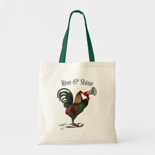 Rooster With Loudhailer 2 Tote Bag (Front)