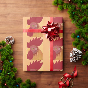 Rooster Wrapping Paper