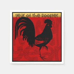 Rooster Year 2017 Paper Napkin 1