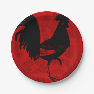 Rooster Year 2017 Paper plate 1