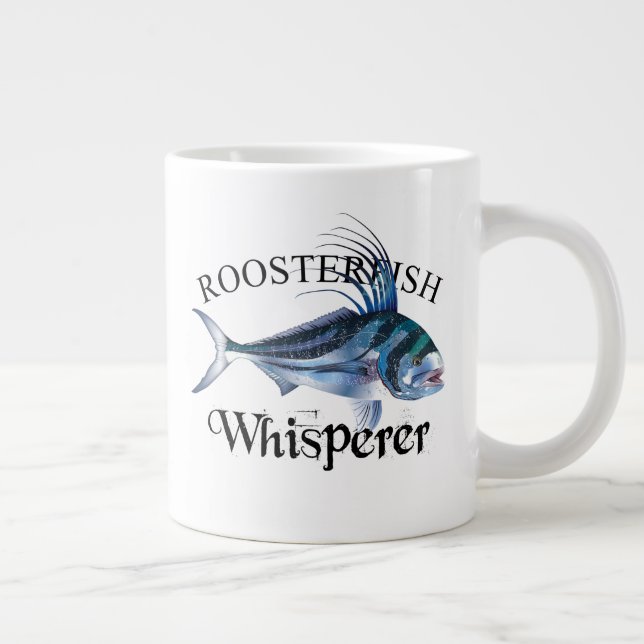 Roosterfish Whisperer Light Coloured Large Coffee Mug (Right)