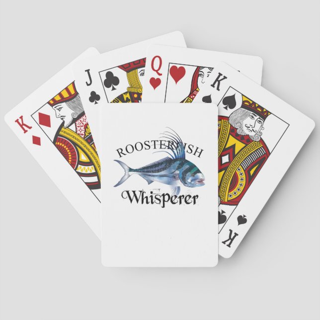 Roosterfish Whisperer Light Coloured Playing Cards (Back)
