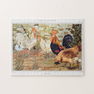 Roosters and Hens Jigsaw Puzzle