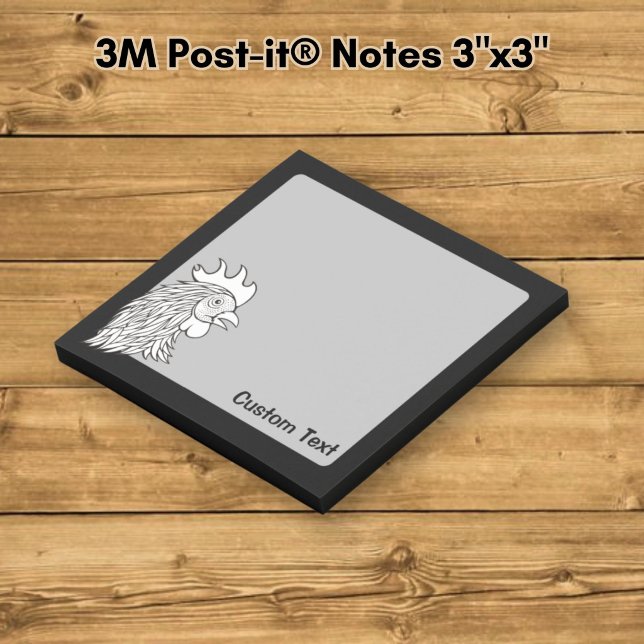 Rooster's Head Line Art Post-it Notes (Creator Uploaded)