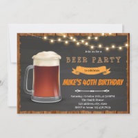 Root beer birthday Invitation