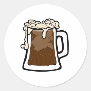 Root Beer Classic Round Sticker