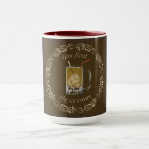 Root beer float mug