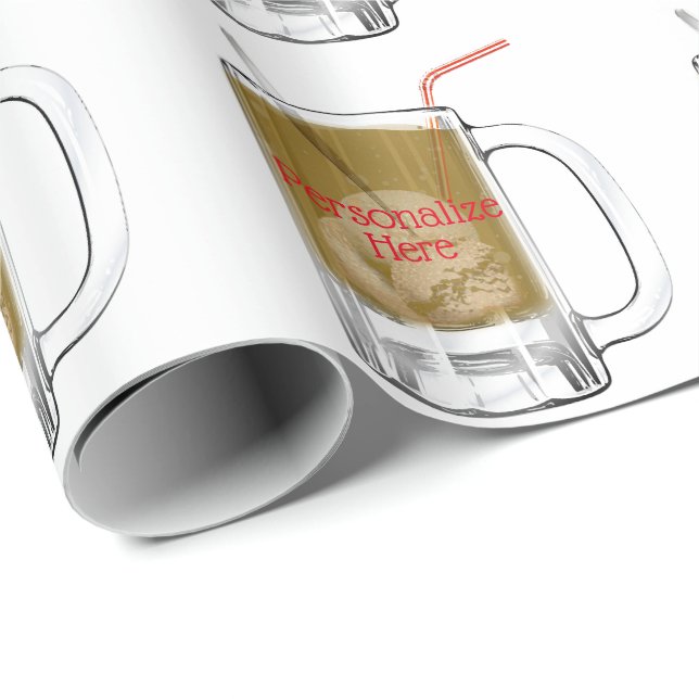 Root beer float wrapping paper (Roll Corner)