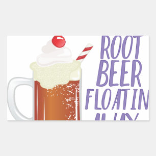Root Beer Floatin Rectangular Sticker