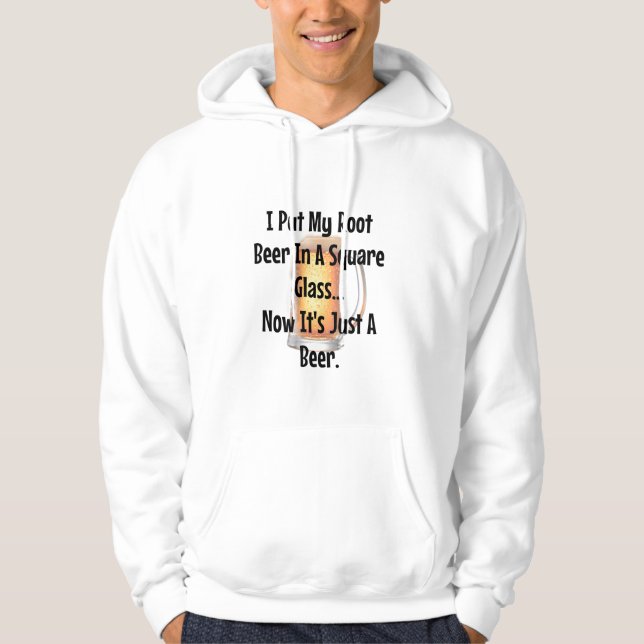 Root Beer Square Cup Math Joke Shirt Funny (Front)