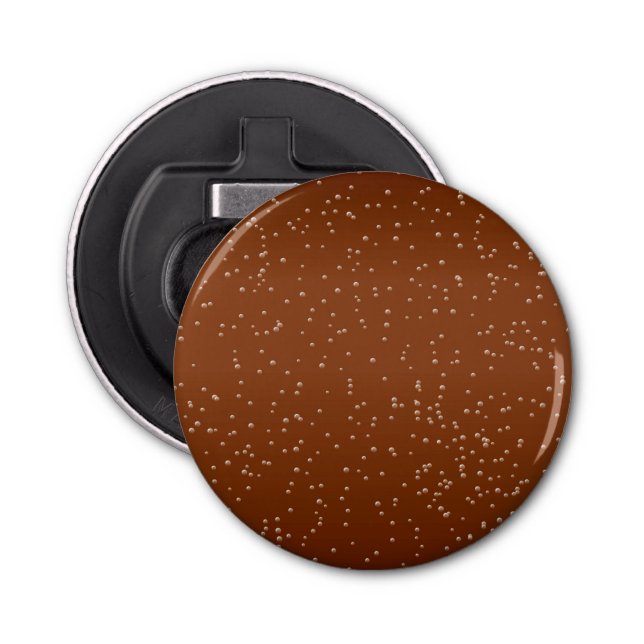 Root Beer with Tiny Bubbles Background Art Bottle Opener (Front)