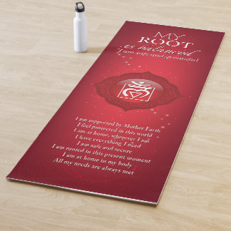 Root Chakra Affirmations Yoga Mat - 08