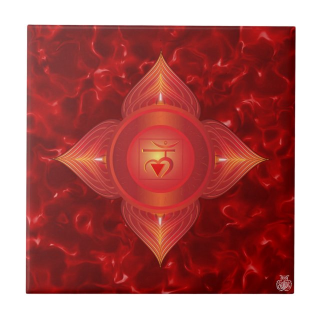 Root Chakra Ceramic Tile (Front)