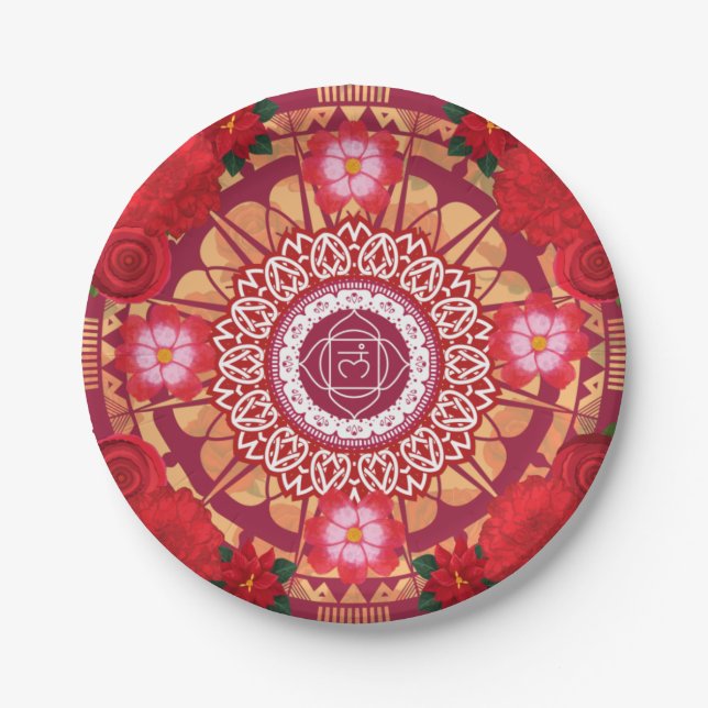 Root Chakra Mandala Plate (Front)