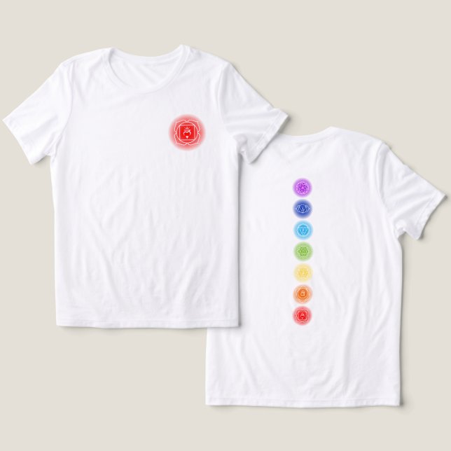 Root Chakra Symbol | Muladhara Tri-Blend Shirt (Design Front & Back)