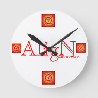 Root Chakra Wall Clock-by AligN Round Clock