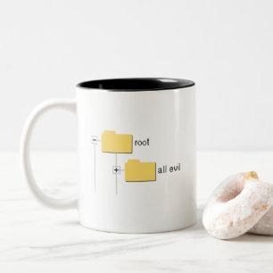 "Root of All Evil" Mug (2-sided)