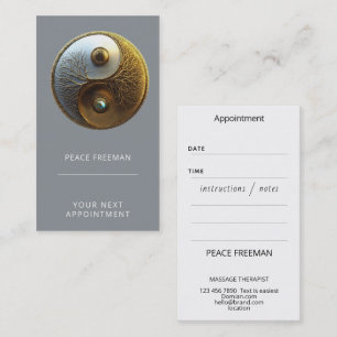 Root of Harmony Yin Yang Design Business Card