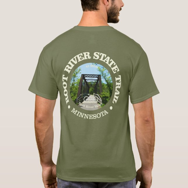Root River State Trail (cycling c) T-Shirt (Back)