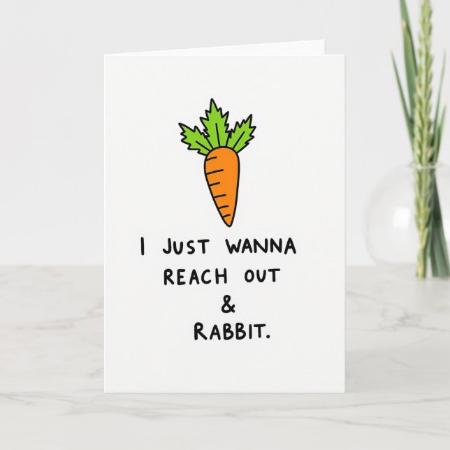 Root Vegetable Funny Friend Card (Front)
