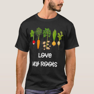 Root Vegetables Gardening Cute Garden   Gift 3Dk  T-Shirt