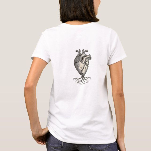 Rooted and Real Back Image T-Shirt (Back)