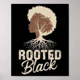 Rooted Black Woman And Girls Black History Month A Poster
