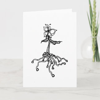 Rooted Flower Thank You Card