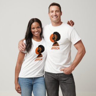 Rooted in Africa T-Shirt | African Woman with Head