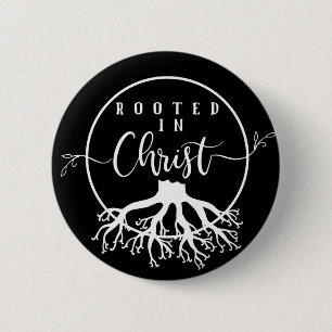 Rooted in Christ 6 Cm Round Badge