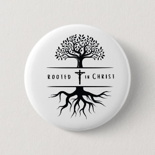 Rooted in Christ 6 Cm Round Badge