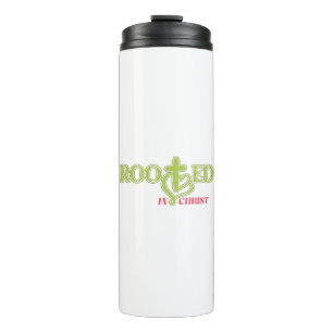 Rooted in Christ Bible Verse Tumbler
