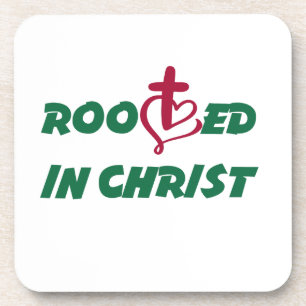 Rooted in Christ. Christian Easter celebrations Coaster