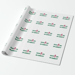 Rooted in Christ. Christian Easter celebrations Wrapping Paper
