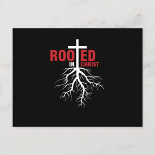 Rooted In Christ Jesus God Religion Faith Prayer G Postcard