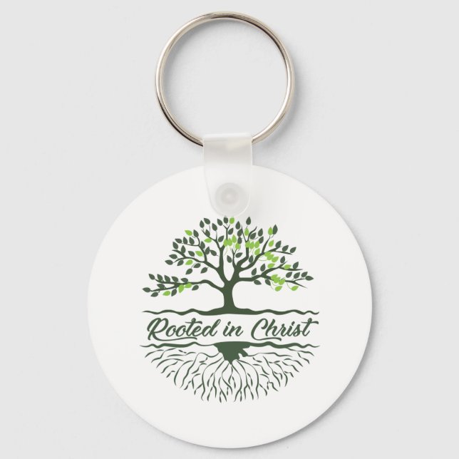 Rooted In Christ Key Ring (Front)