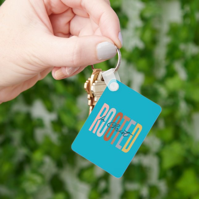 Rooted In Christ Key Ring (Hand)