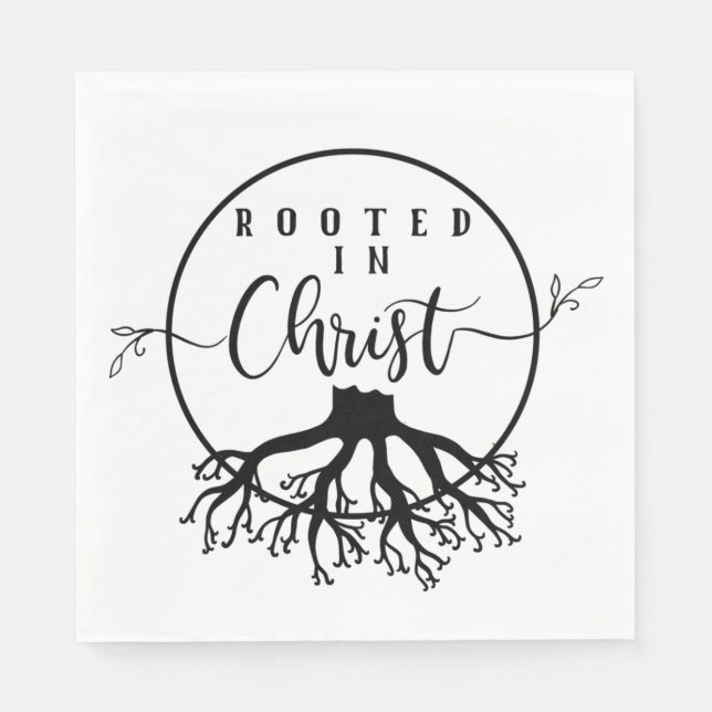 Rooted in Christ Napkin (Front)