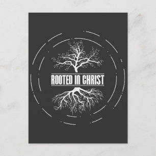 Rooted In Christ - Nature Christian Jesus Faith Postcard