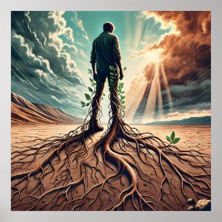 Rooted in Existence – A Connection to Nature Poster