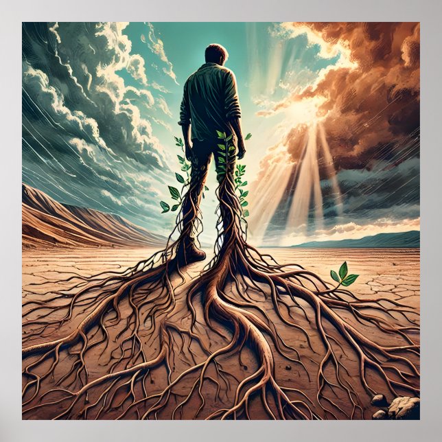 Rooted in Existence – A Connection to Nature Poster (Front)