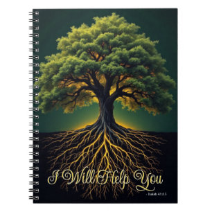 Rooted in Faith Growth Journal - Oak Tree Art