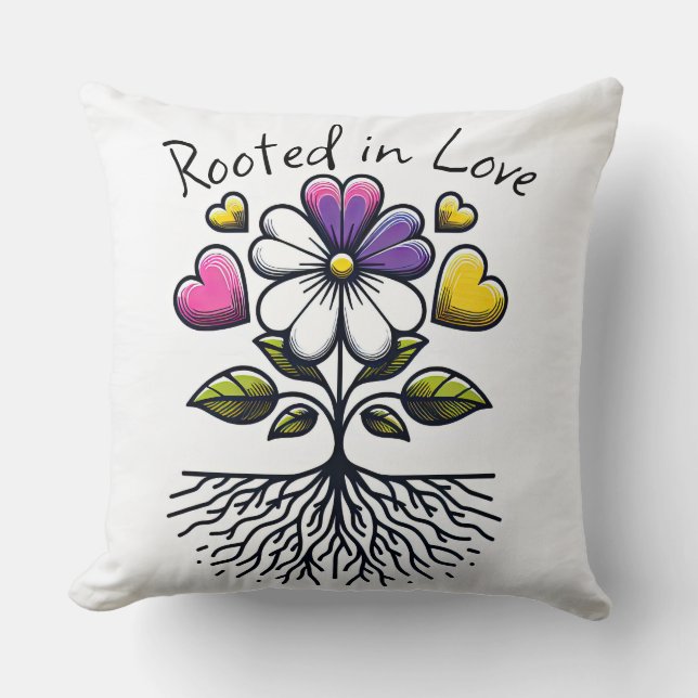 Rooted in love cushion (Front)