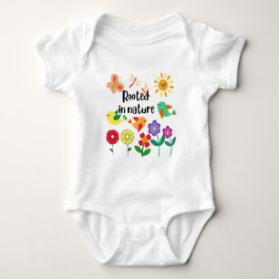 "Rooted in Nature" Eco-Inspired Graphic Baby Bodysuit