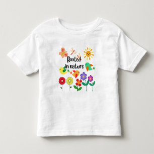 "Rooted in Nature" Eco-Inspired Graphic Toddler T-Shirt