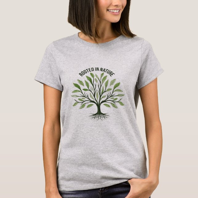 Rooted in Nature Tree T-Shirt (Front)
